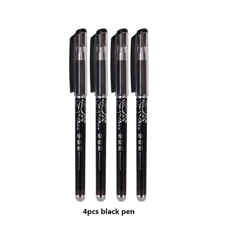 Löschbarer Gel Stift Set 0,5mm – Schwarz, Blau, Rot für Schule & Büro-Yabubest - Home & More