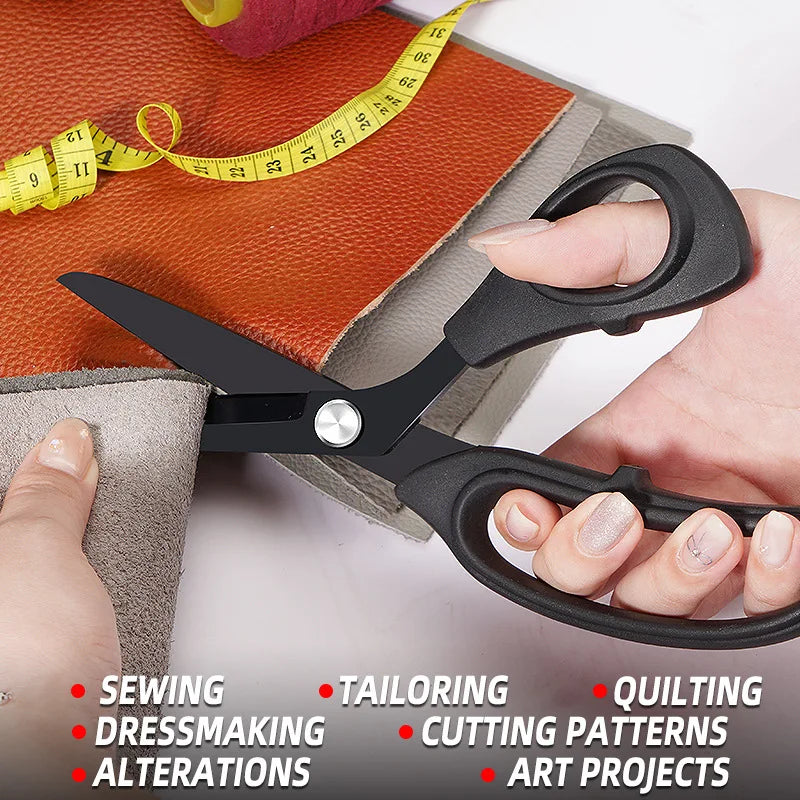 Schwarze Schneiderschere Edelstahl 5 9 10 Zoll Stoff Schneideschere