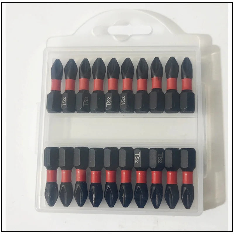 20tlg. Anti-Rutsch Magnet Schraubendreher Bit Set S2 Stahl Kreuzschlitz 25mm