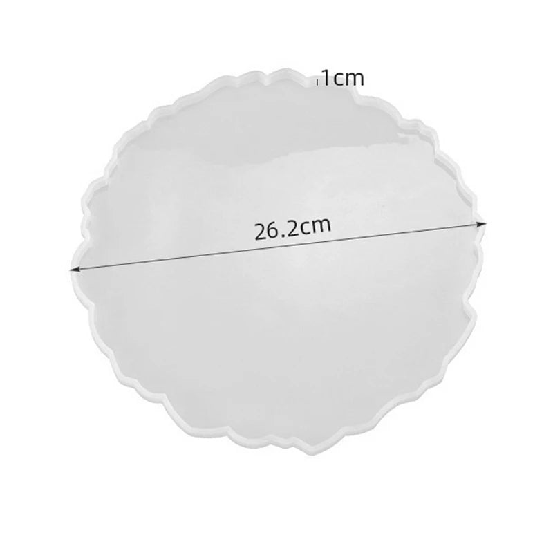 Große rechteckige Silikonform für Epoxidharz Tablett DIY Untersetzer