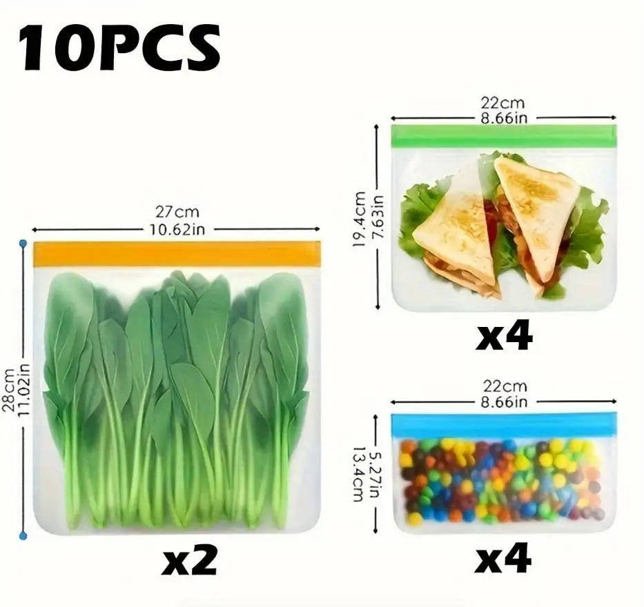 Wiederverwendbare Lebensmittelbeutel Auslaufsicher Frischebeutel