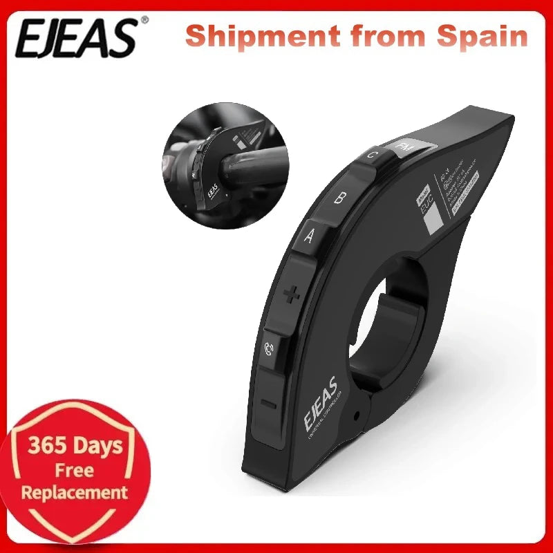 EJEAS EUC Motorrad-Lenkergriff Fernbedienung BT 5.1