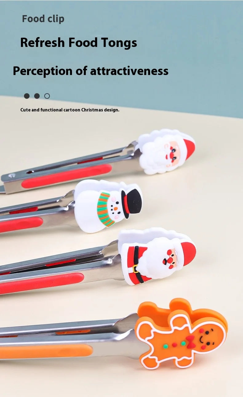 7 Zoll Edelstahl Lebensmittelklammer mit Silikon multifunktional