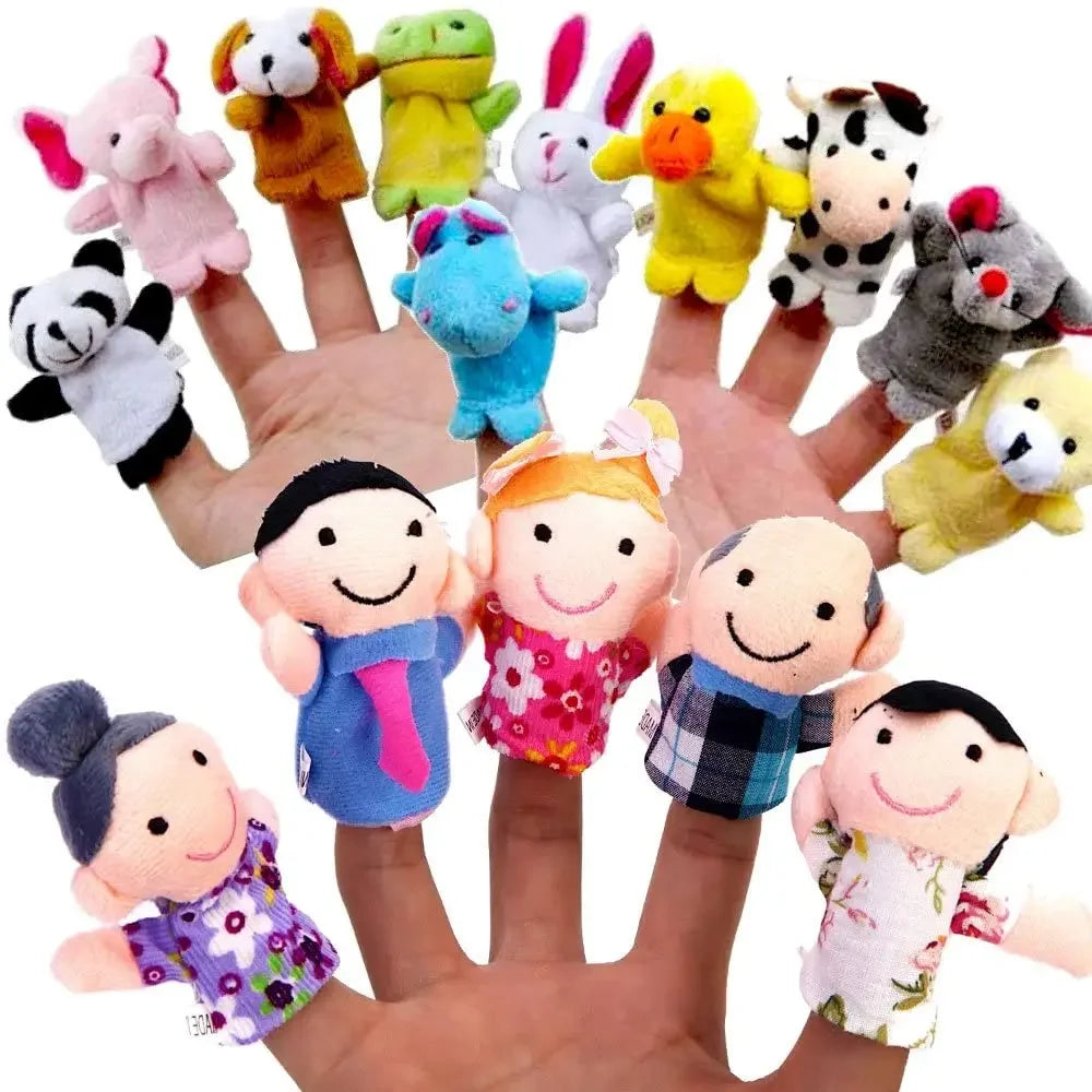 10-teiliges Tiere Fingerpuppen Set für Babys und Kinder