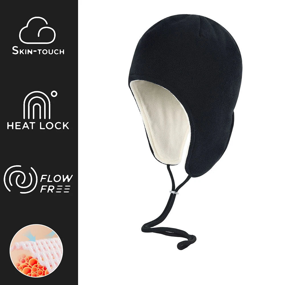 Warmer Fleece Ohrschutz Hut fuer Fahrrad Skifahren im Winter