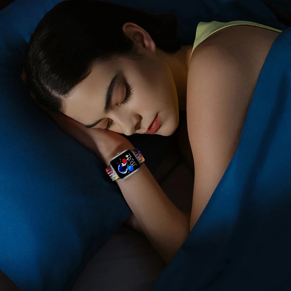 Verstellbares Nylon-Schlaufenarmband mit Magnetverschluss für Sportuhren