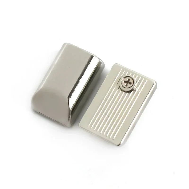 Metall Reißverschlussenden Clip Schnallen Set mit Schrauben für Taschen Gurte DIY 10/20 Stück