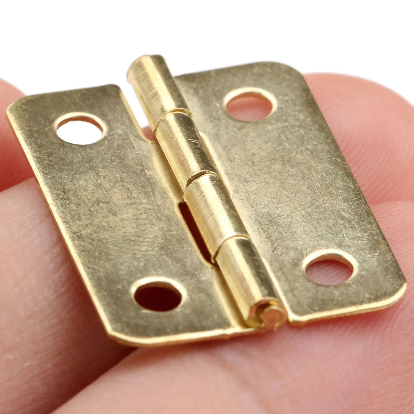 12 Goldscharniere für Möbel und Schmuckschatullen - Mini Retro