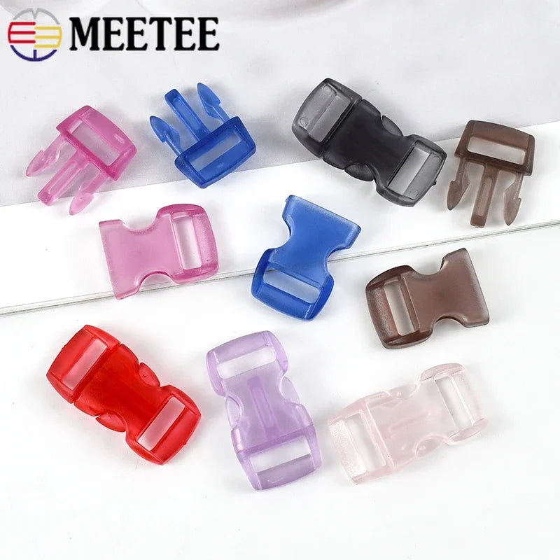 Vielseitige 10mm Kunststoff Schnellverschluss Schnallen DIY Zubehör