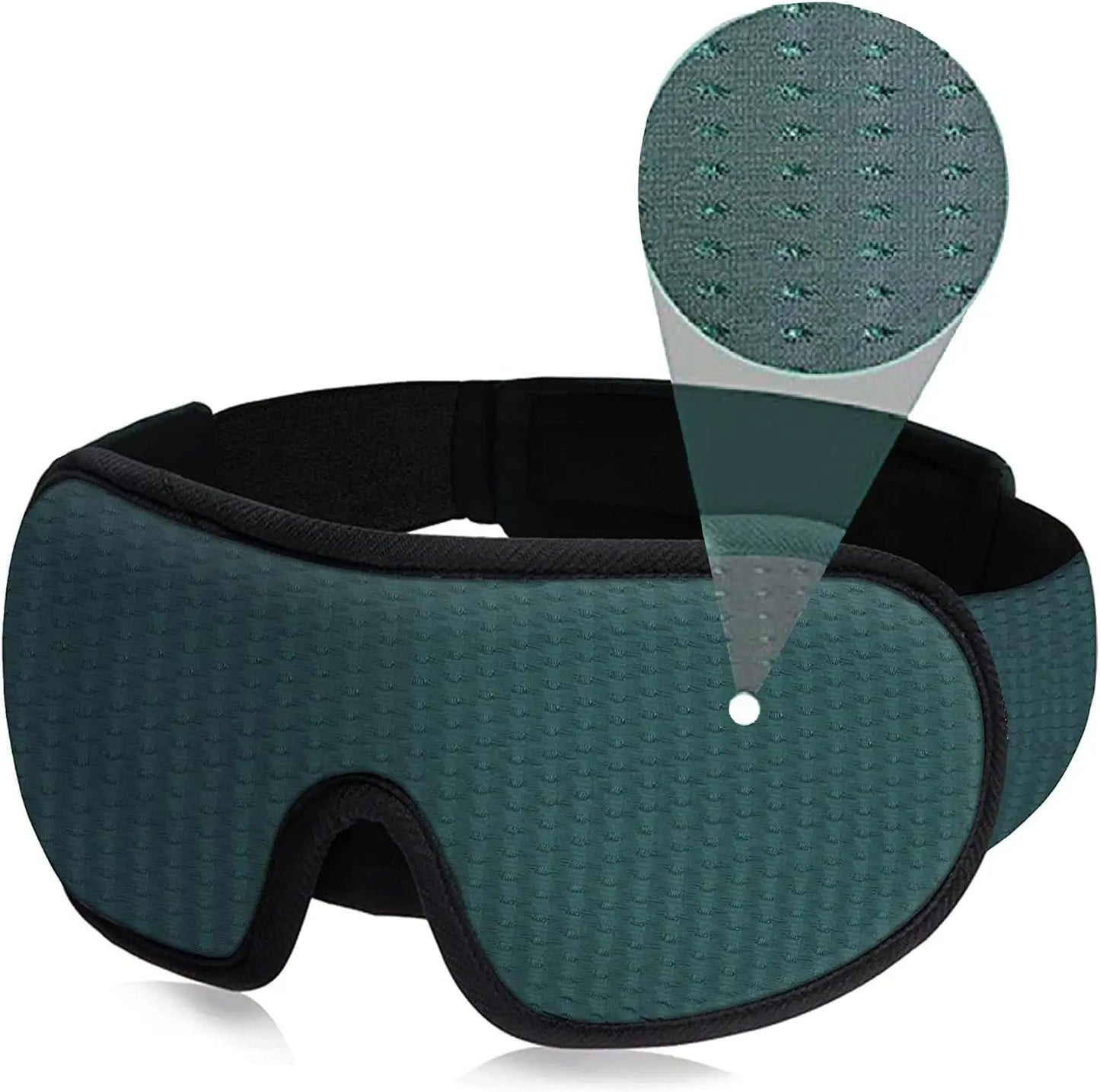 3D Schlafmaske mit Memory Foam – Maximale Lichtblockade - Komfort, verstellbar