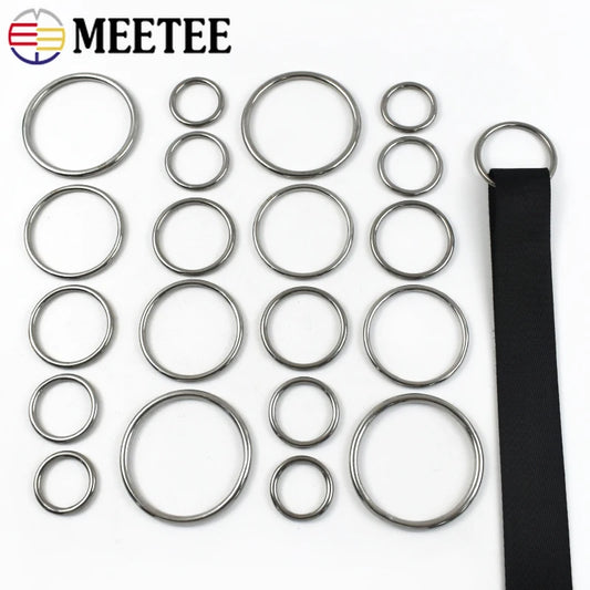 Edelstahl O Ring Schnallen 15-100mm 2 5 Stück Karabiner Gurtband Haken