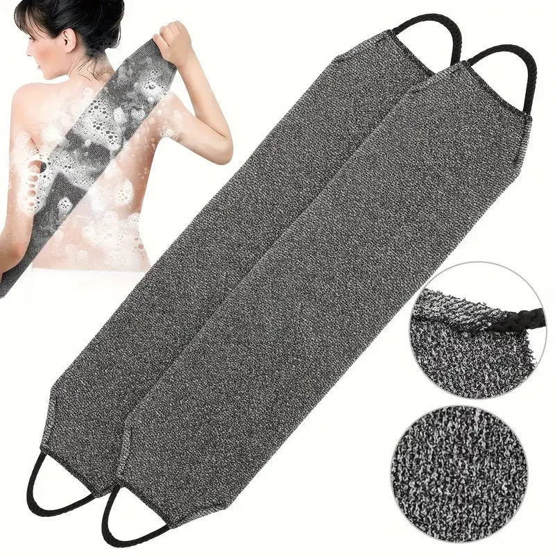 Sanftes Doppelseitiges Körperpeeling mit Nylon Netz Gurt