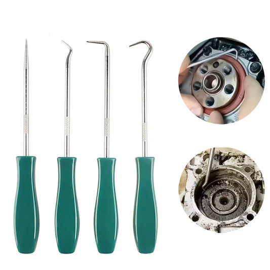 Robustes 4-teiliges O-Ring Schraubendreher Set Grün – Für präzise Dichtungsreparatur