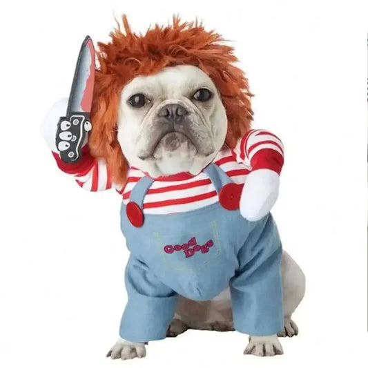 Lustiges Halloween Verkleidung Tierkostüm Dolch Effekt Hund Katze