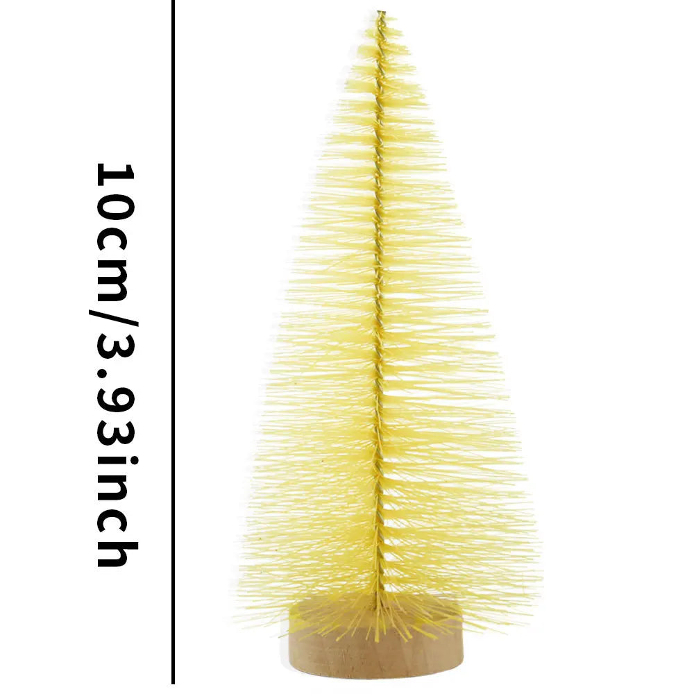 Mini-Weihnachtsbäume und Flaschenbäume für festliche Tischdekoration