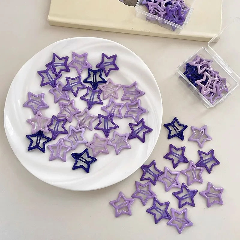 Stern-Haarspangen für trendige Y2K-Looks und sicheren Halt