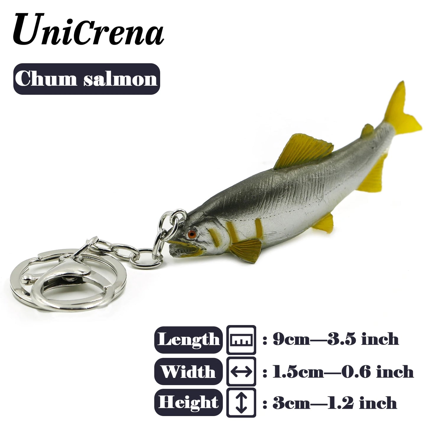 Kreativer handgefertigter Fisch Schlüsselanhänger mit Angeldesign Unisex