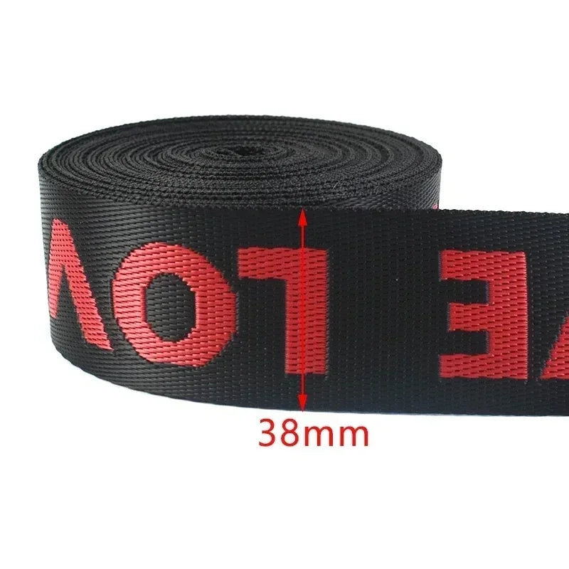 Nylon Jacquard Gurtband mit LIEBE Muster für DIY Nähprojekte