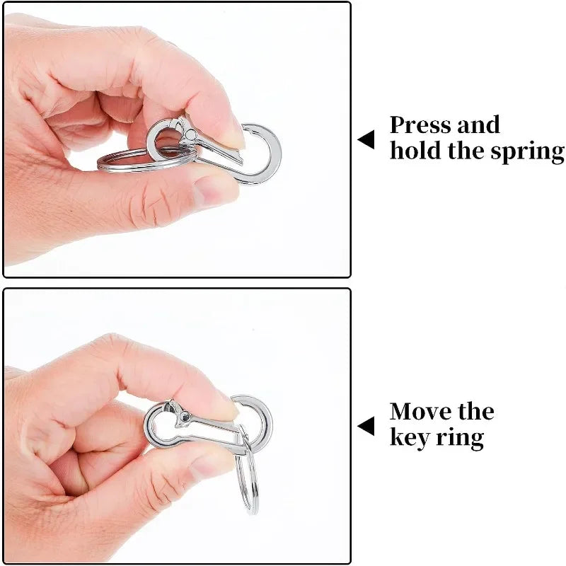 Metall Karabiner Schlüsselanhänger mit Kürbis Form 1-5 Stück Set