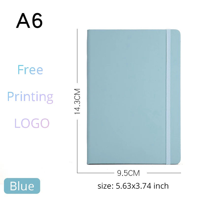 Notizbuch A5/A6 PU-Leder mit individuellem Logo – Tagebuch & Journal-Yabubest - Home & More