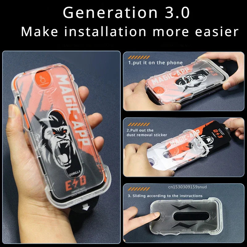 Odifren 3er Set Hartglas Displayschutz für iPhone - HD & Privatsphäre