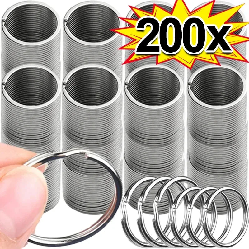 Runde Edelstahl Schlüsselanhänger 25 mm zum Selbergestalten 20 Stück-Yabubest - Home & More