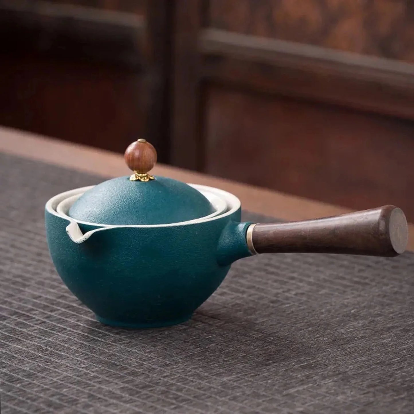 Keramik Teekanne mit 360 Grad Drehung und 160ml Fassungsvermögen