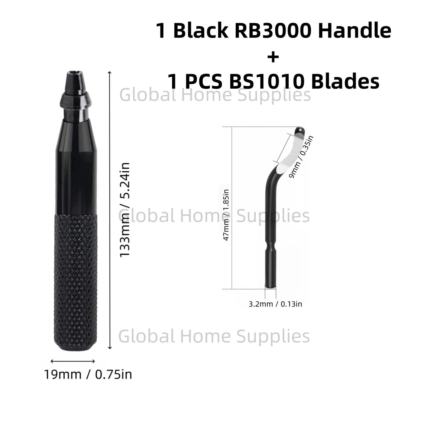 Entgratungswerkzeug RB3000 mit 1 oder 11 Schnellarbeitsstahl-Schwenkklingen