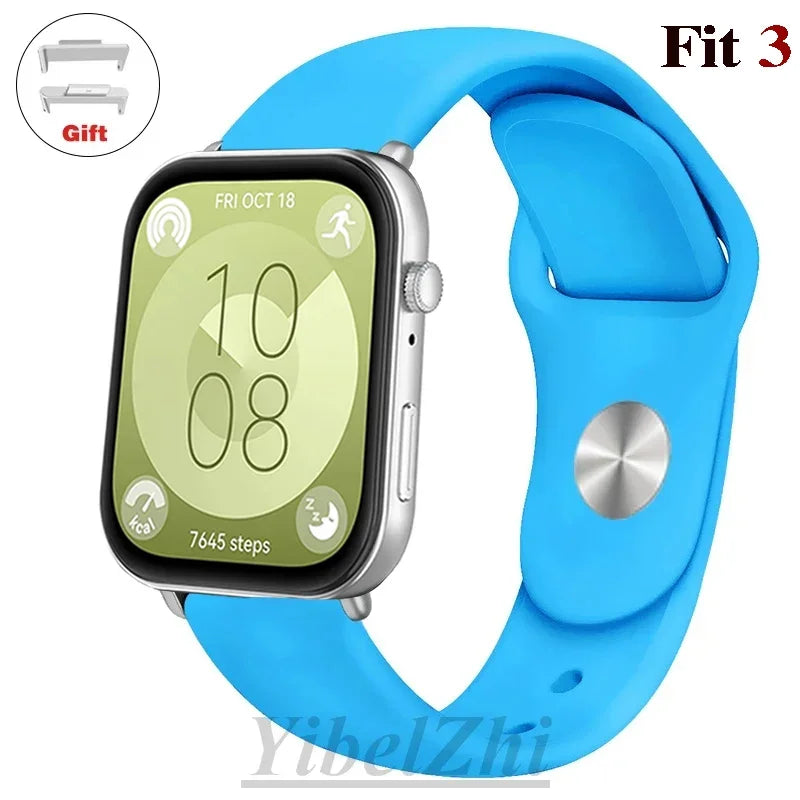 Wasserdichtes Silikonband in diversen Farben – perfekt für Huawei Watch FIT 3 - FIT 2