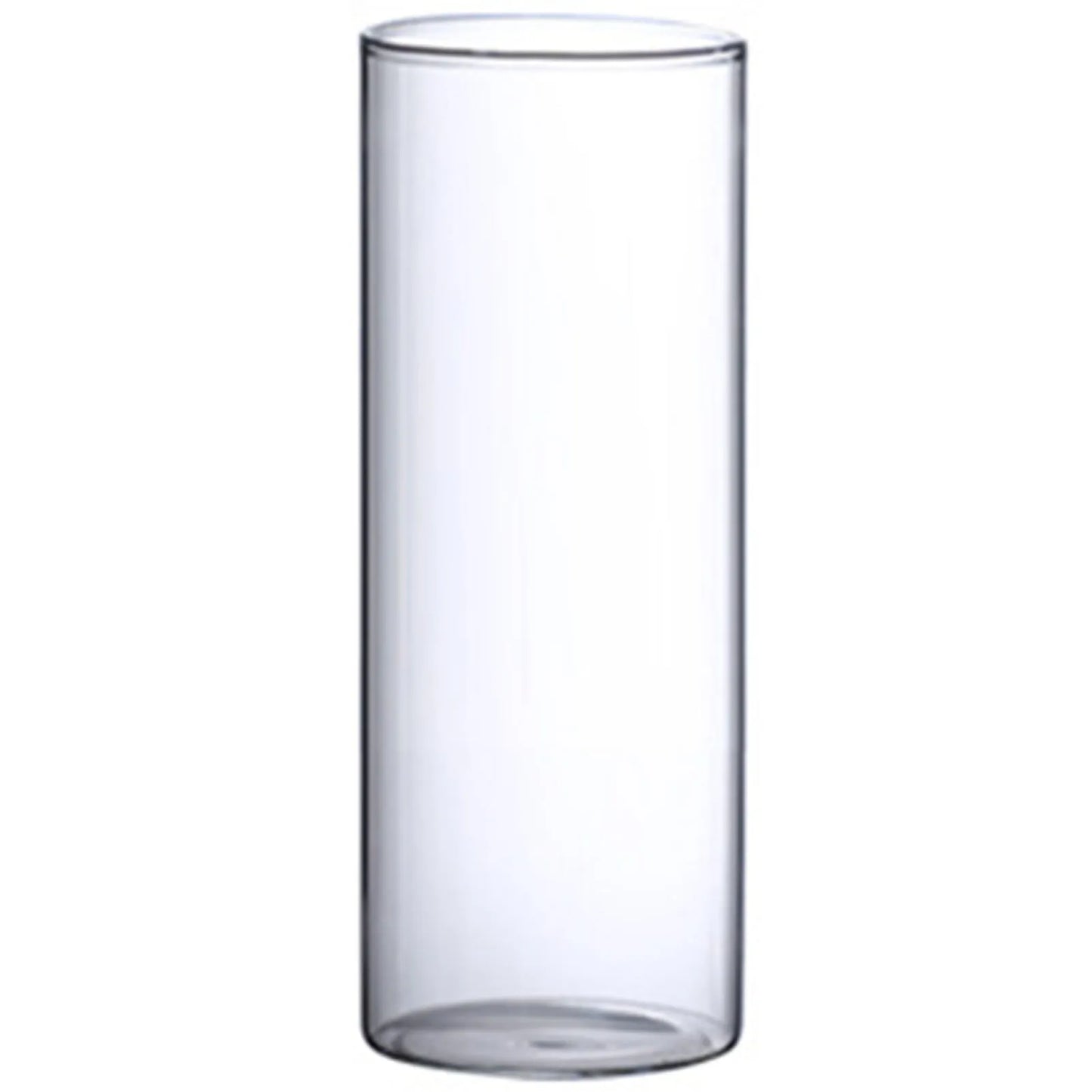 Transparente Glasvase Zylinder Hydroponik Blumenvase für Home Office