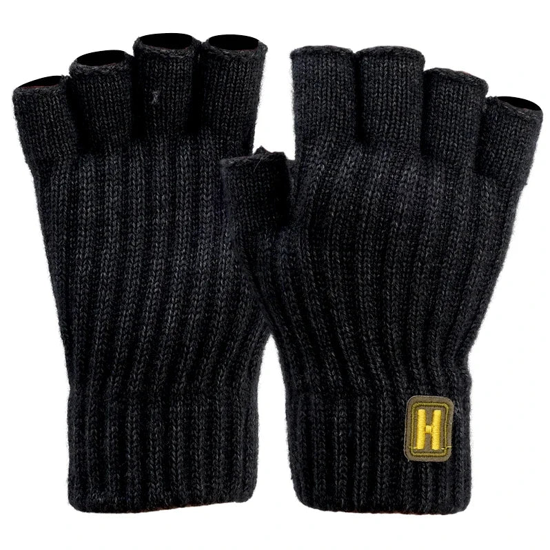 Gestrickte Thermo Halbfingerhandschuhe Für Damen Und Herren-Yabubestshop