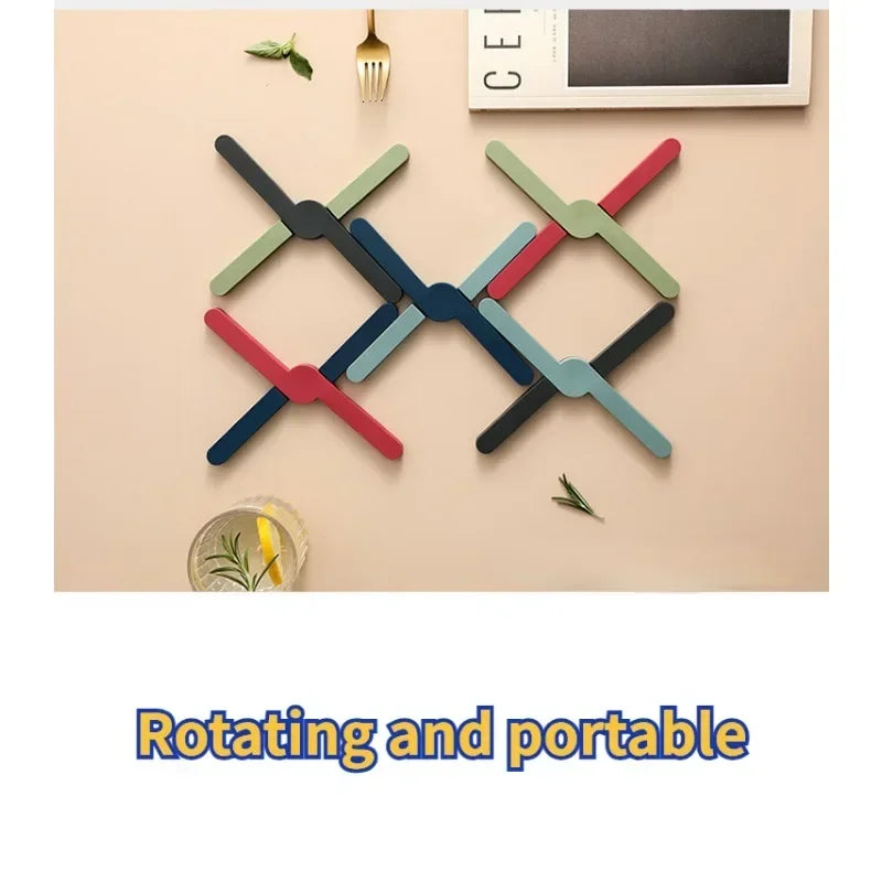 Hitzebeständiges Silikon Untersetzer Set für Küche und Tisch