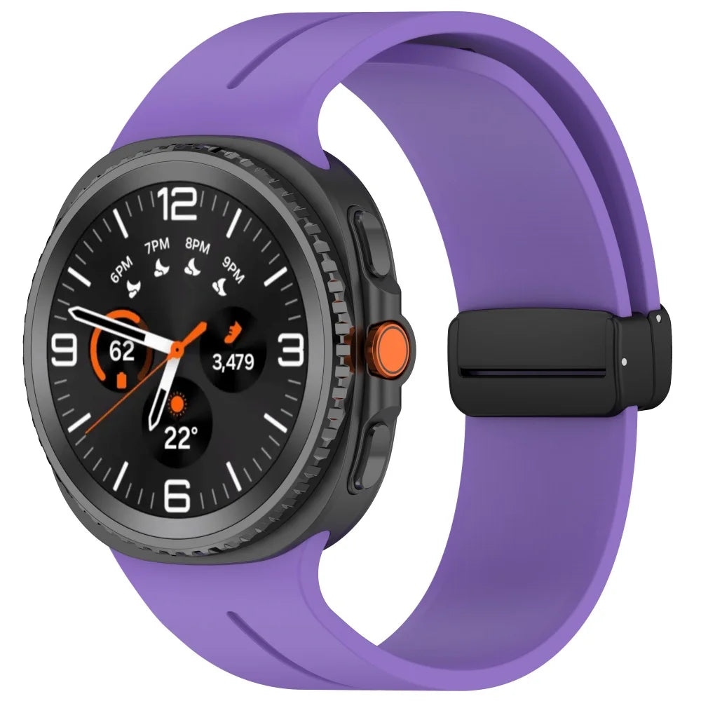 Magnetisches Silikonarmband für Samsung Galaxy Watch 40 44 46 mm Sportband