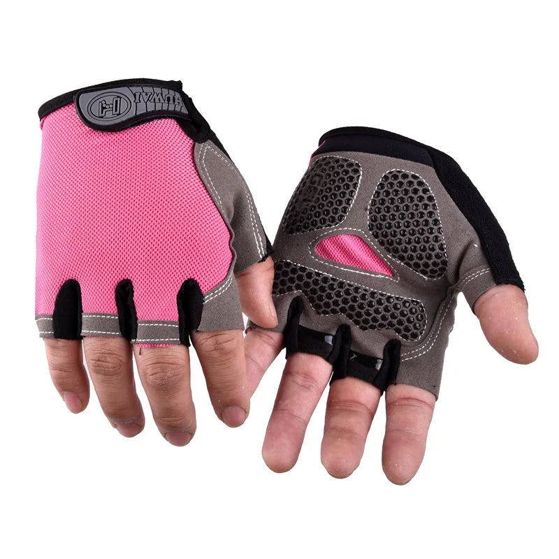 Unisex Halbfinger Fahrradhandschuhe atmungsaktiv rutschfest MTB Sommer