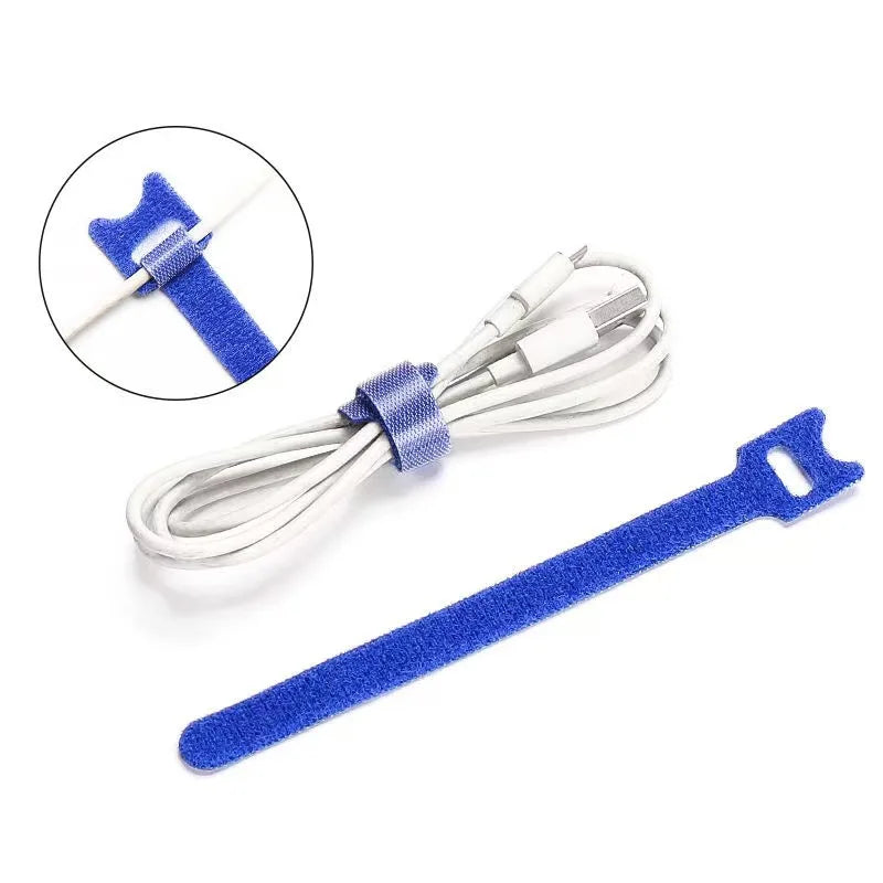 50er Kabelbinder Klettverschluss Nylon – Kabelorganizer für TV & Computer-Yabubest - Home & More