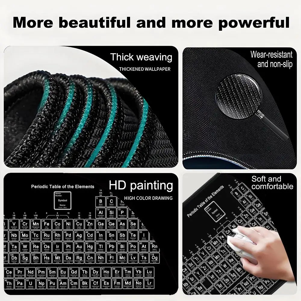Periodensystem Elemente Mauspad XXL Gaming Zubehör-Yabubest - Home & More