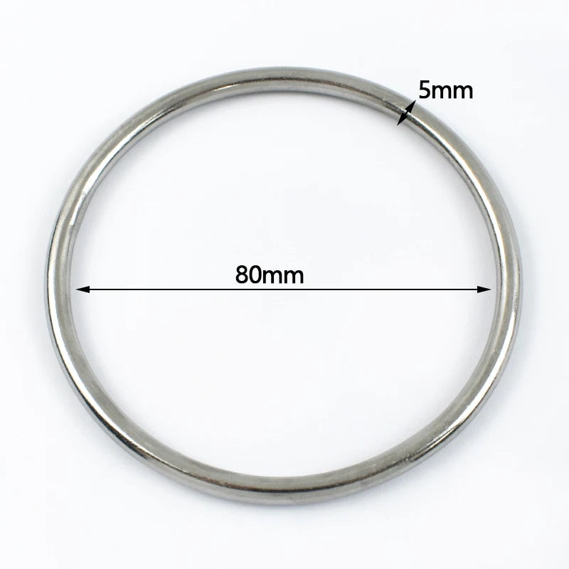 Edelstahl O-Ring Schnalle Adapter für Gürtel Taschen 15–100 mm 2-5 Stück