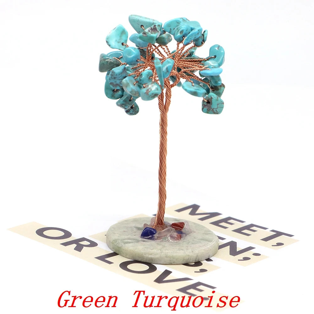 Kristall Achat Geldbaum für Feng Shui und positive Energie im Zuhause