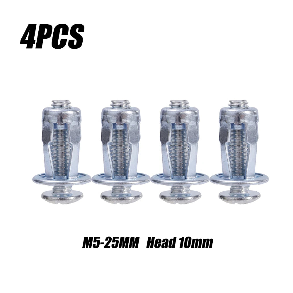 4er Set M4 M5 M6 M8 Blütenblattmuttern Schrauben Kfz Nummernschild Befestigung