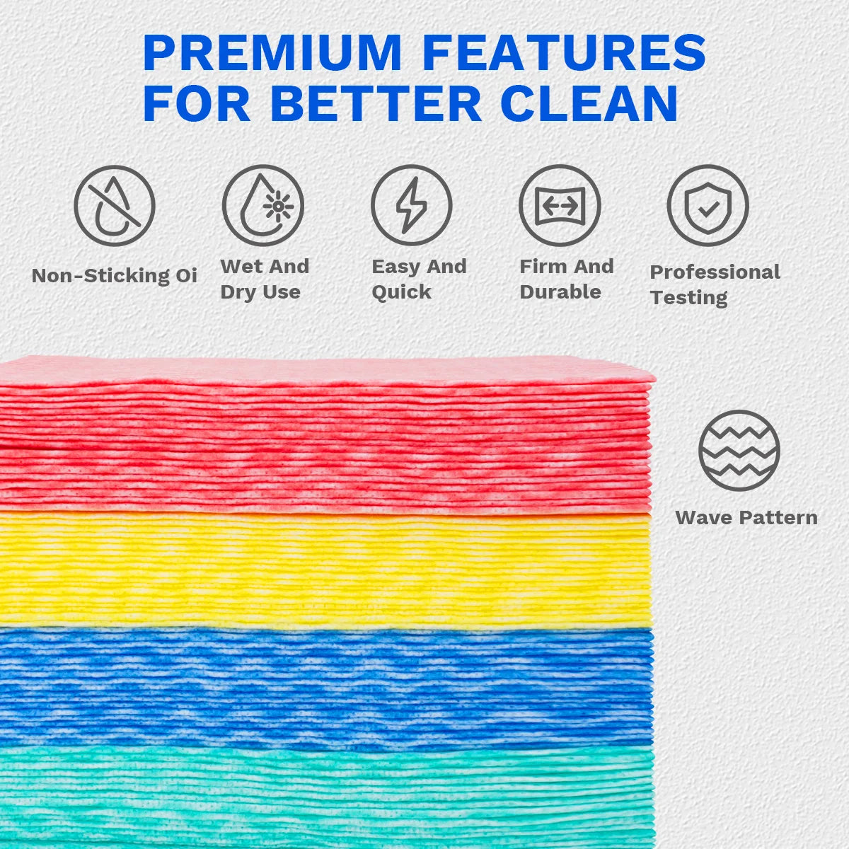 Einweg Geschirrtücher 50 Stück 30x30 cm für Küche und Haushalt