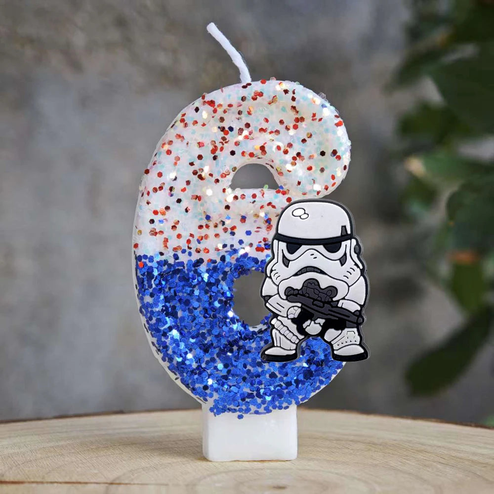 Thematische Geburtstagskerzen Zahlen für Partydekoration und Geschenke