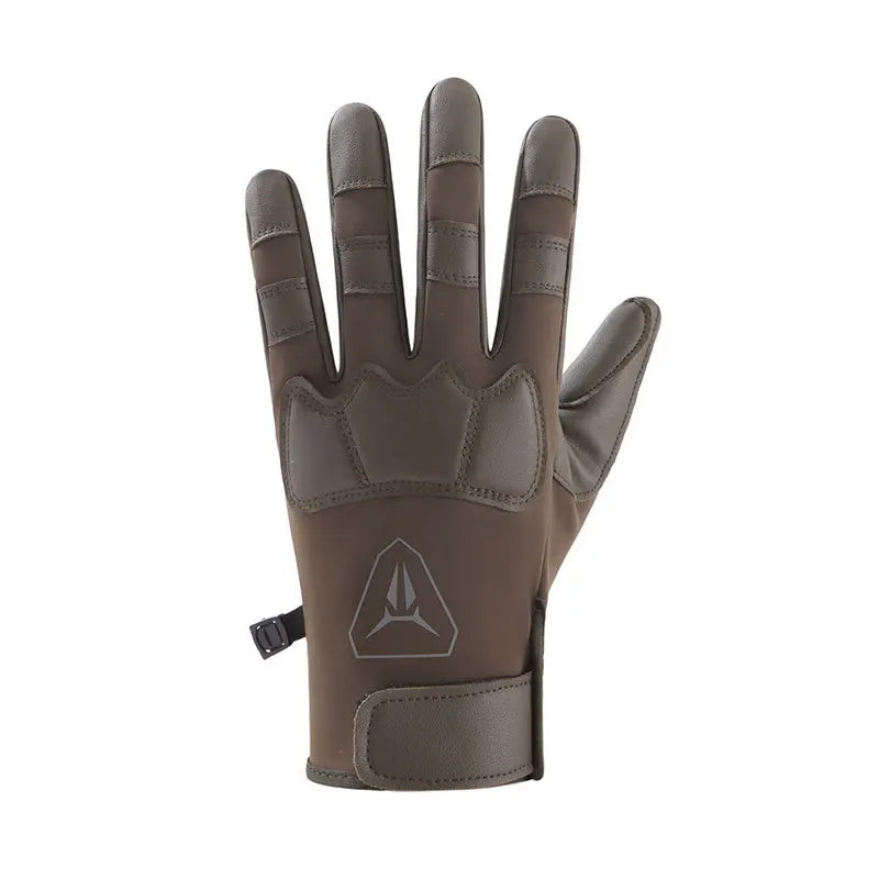 Vollfinger Handschuhe aus PU-Samt Rutschfest Wasserdicht für Outdoor Sport