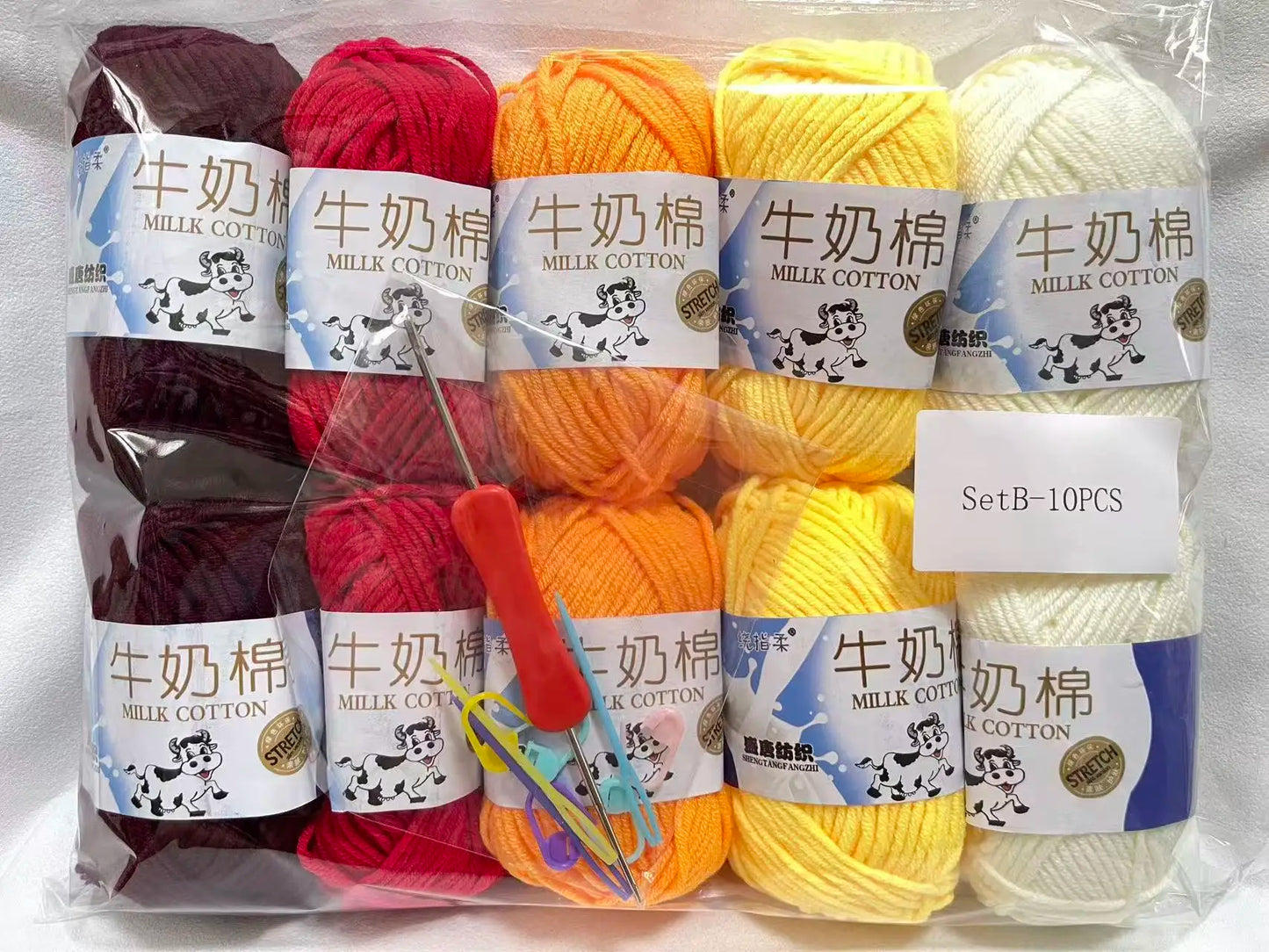 Vielseitiges farbiges Acryl Strickgarn für kreative DIY Projekte