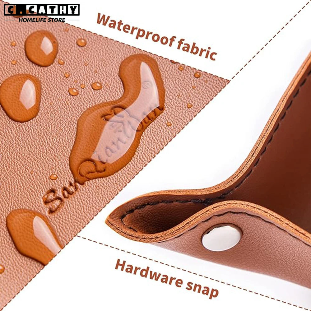 Faltbares Leder Tablett Schreibtisch Organizer Schmuck Schlüssel Münzen Ablage