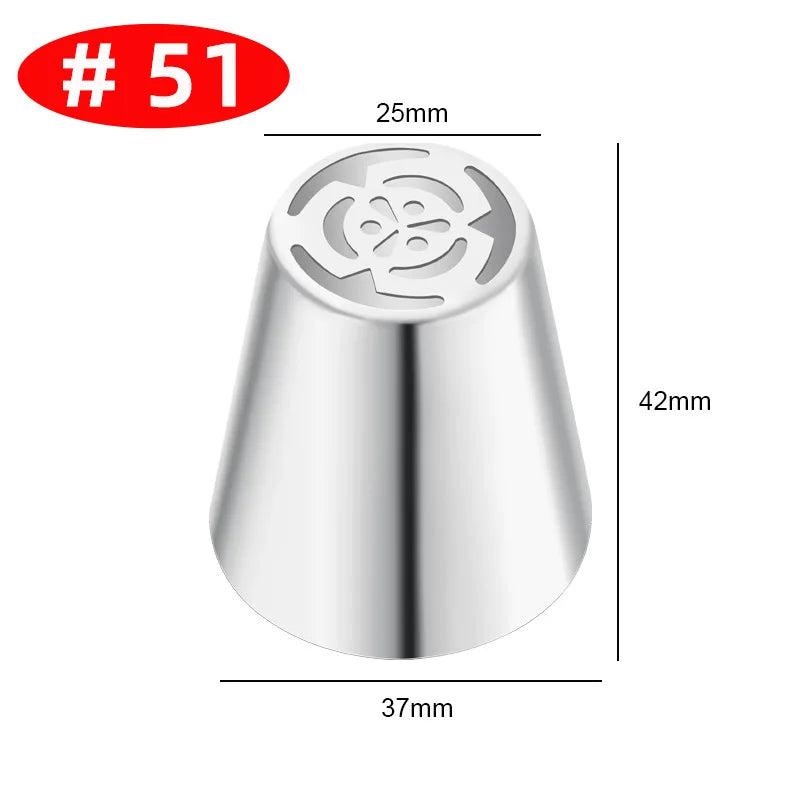 Premium Edelstahl Spritztüllen Set – 30+ Backdüsen für kreative Gebäck-Deko