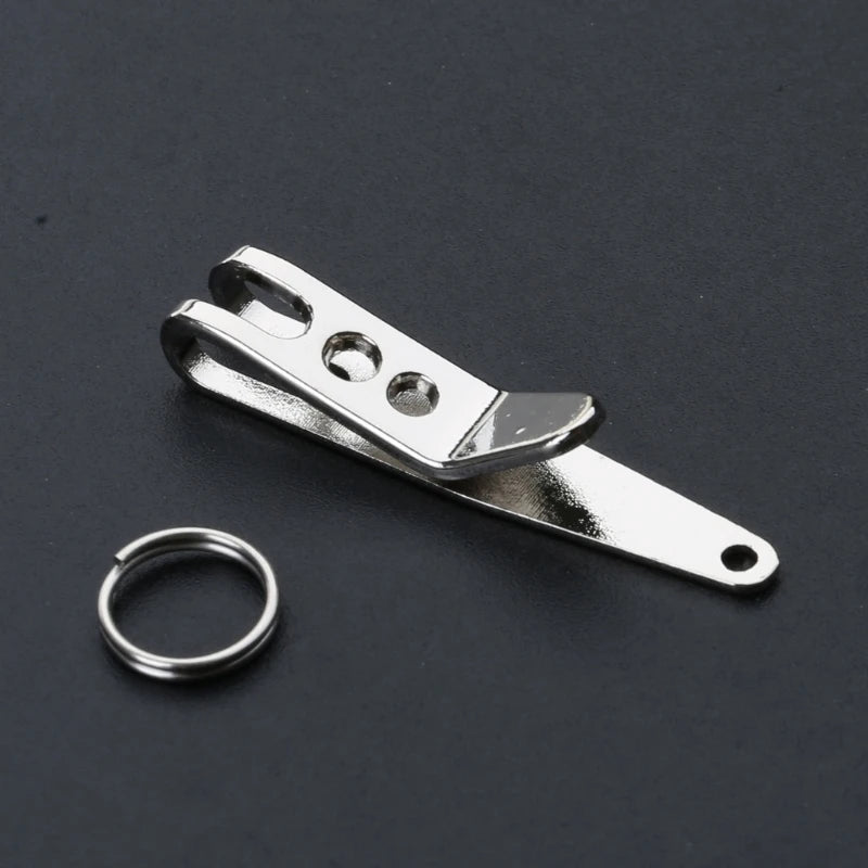 Edelstahl Schlüsselclip Molle Gürtel Schlüsselanhänger Outdoor Anti-Lost