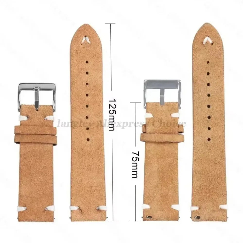 Wildlederarmband Fur Huawei Watch GT3 GT4 Uhrenarmband Vintage Ha