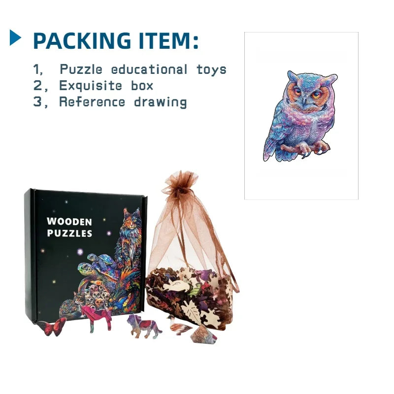 Entspannendes 3D Holzpuzzle für Kreative zur stressfreien Freizeit