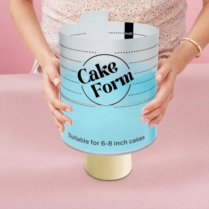Einstellbarer Rund Kuchenring aus Kunststoff zum Backen