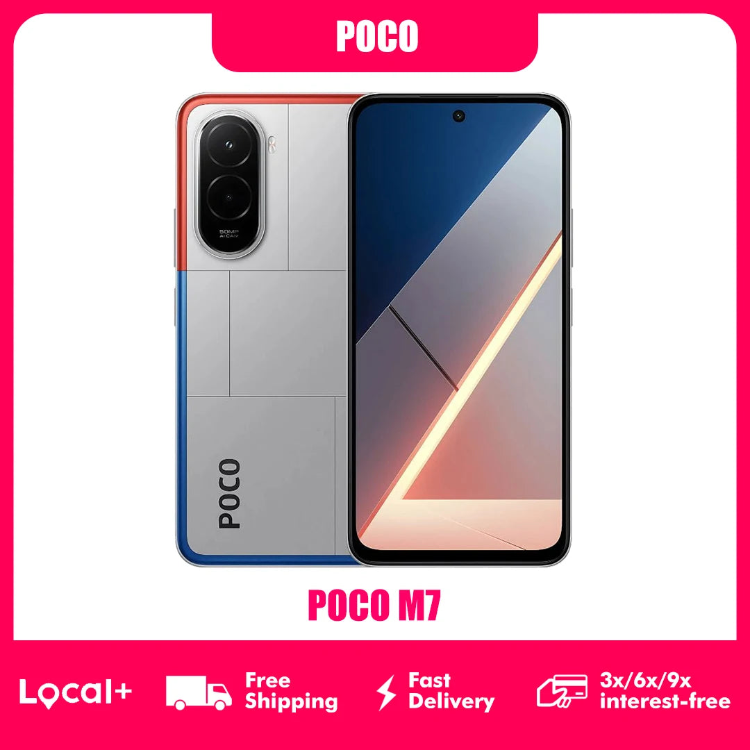 POCO M7 4G Smartphone 144Hz Display 7000mAh Akku